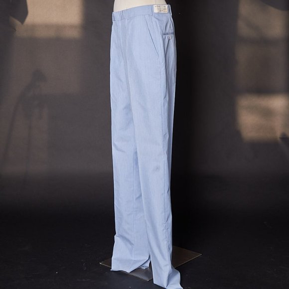 1980s Blue Pin Stripe Deadstock Pants - Picture 2 of 11